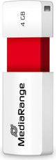 USB флеш MediaRange MR970, 4GB, USB 2.0, црвено бела