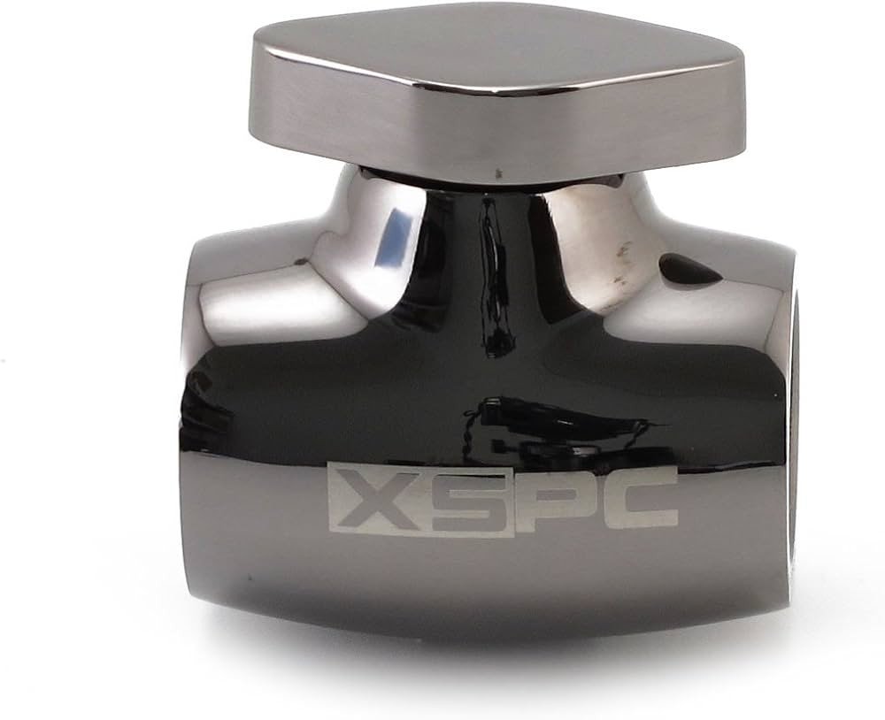 Valvul uji XSPC G1/4 Ball Valve, lidhje femër G1/4, krom i zi