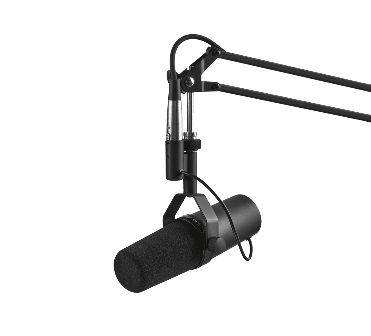 Mikrofon dinamik Shure SM7B, për vokal dhe podcast, i zi