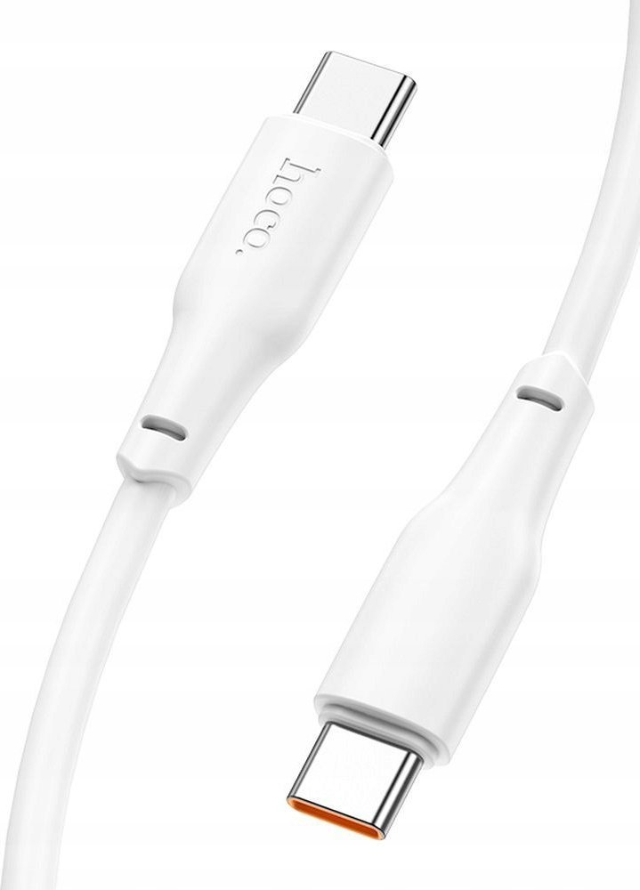 Kabllo karikues HOCO USB C në USB C, 100W PD, 1m 2m, e bardhë