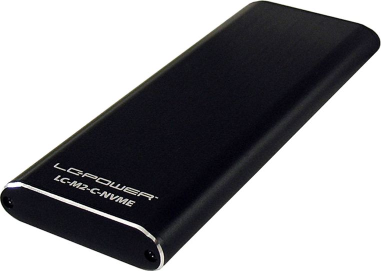Kuti e jashtme SSD LC-Power LC-M2-C-NVME, M.2 NVMe, USB-C 3.2 Gen 2, argjendtë
