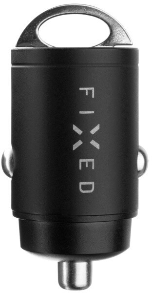 Karikues për veturë FIXED, 2x USB-C, PD, 30W, i zi