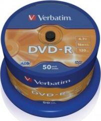 CD DVD-R, 4.7 GB, 16x 50 copë