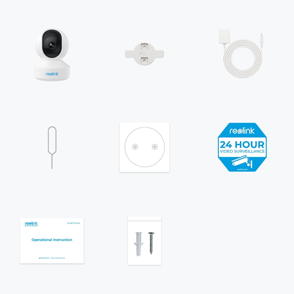 Kamerë sigurie Reolink E Series E330, 4 MP, 2560 x 1440, me mikrofon të integruar, e bardhë