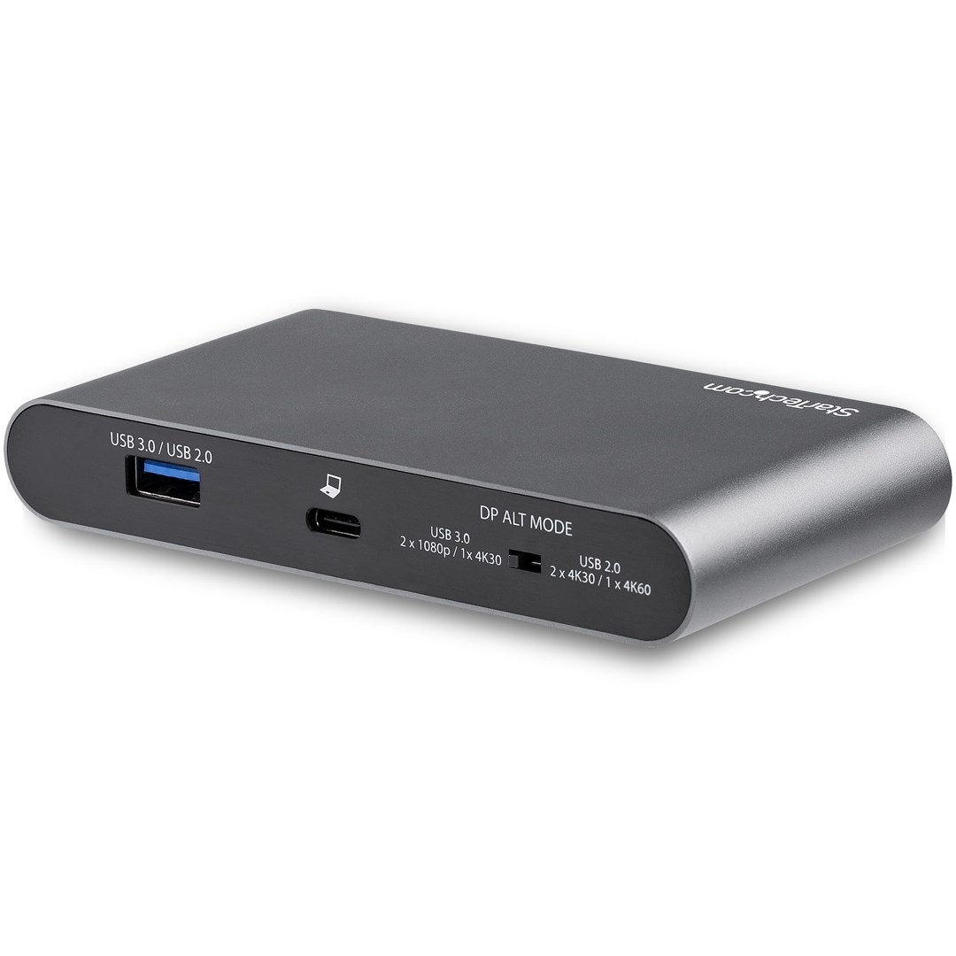 Stacion lidhës StarTech, USB-C, 4K Dual DisplayPort, 100W, e hirtë