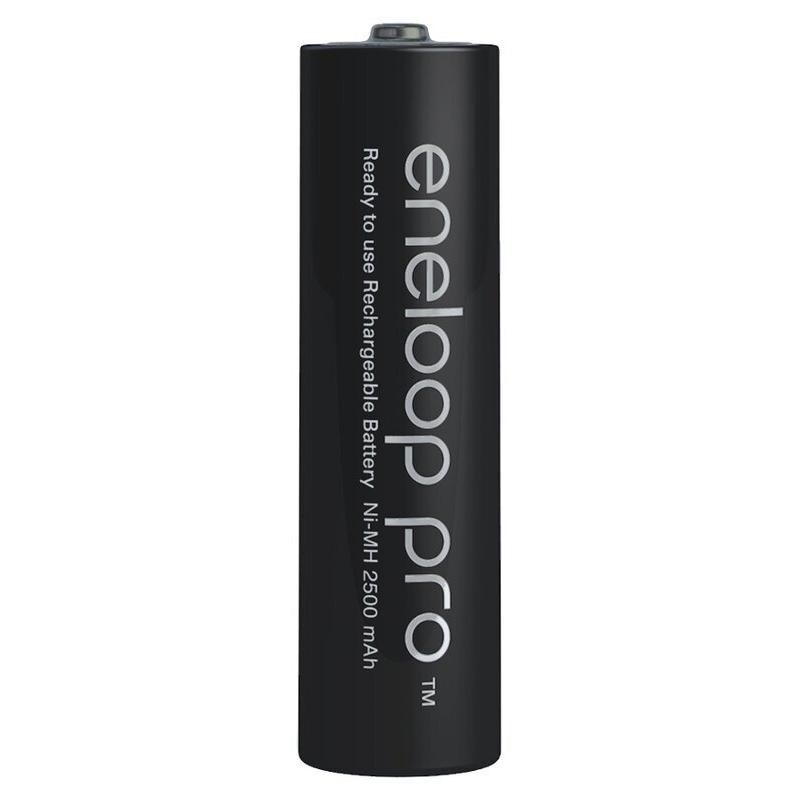 Bateri rikarikuese Panasonic Eneloop Pro HR06 AA, 2500mAh, set 2 copë, të zeza