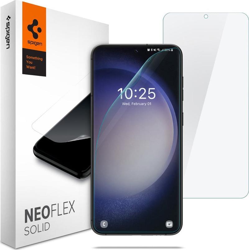 Mbrotës ekrani Spigen Neo Flex, 2 copë, për Samsung Galaxy S23 Plus, transparent