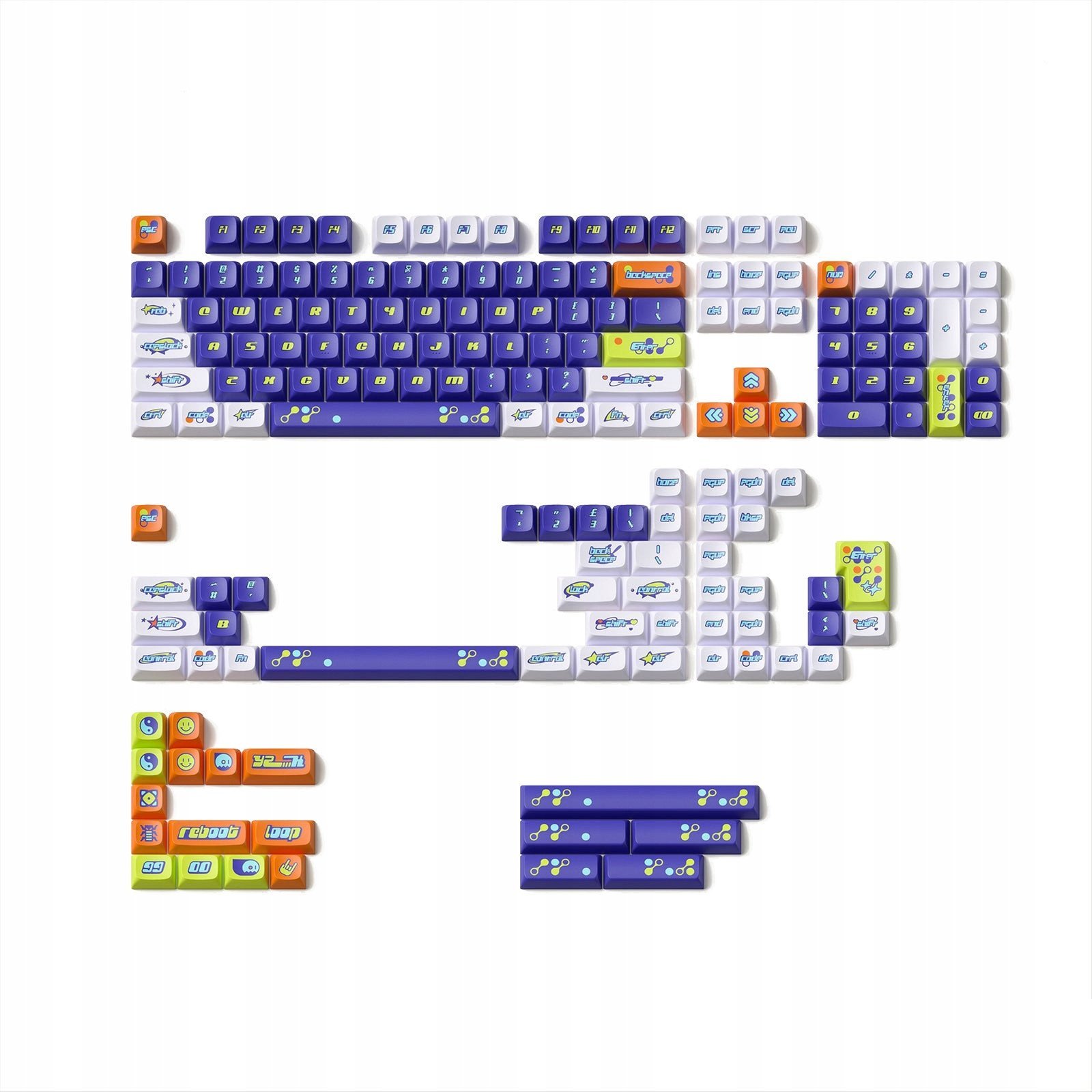 Keycaps tastiere Nuphy Y2K KDA Beyond, PBT, dye-sub, shumëngjyrëshe