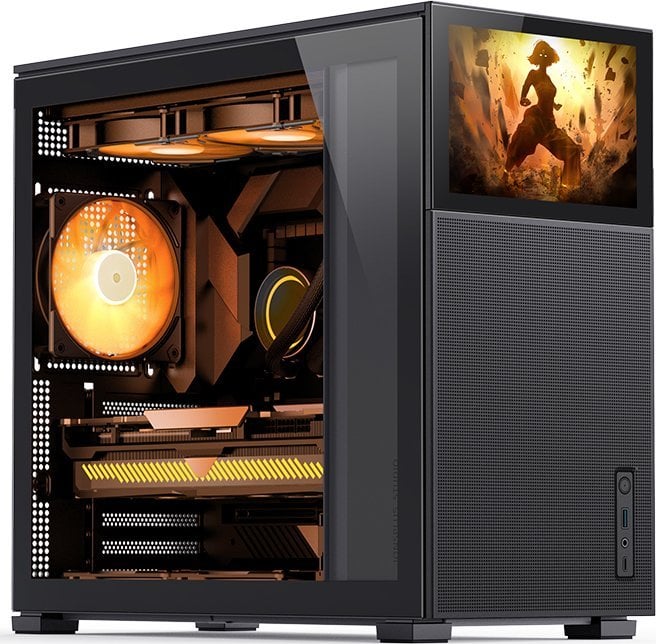 Kasë Jonsbo D41 Mesh Screen, e zezë, Midi Tower