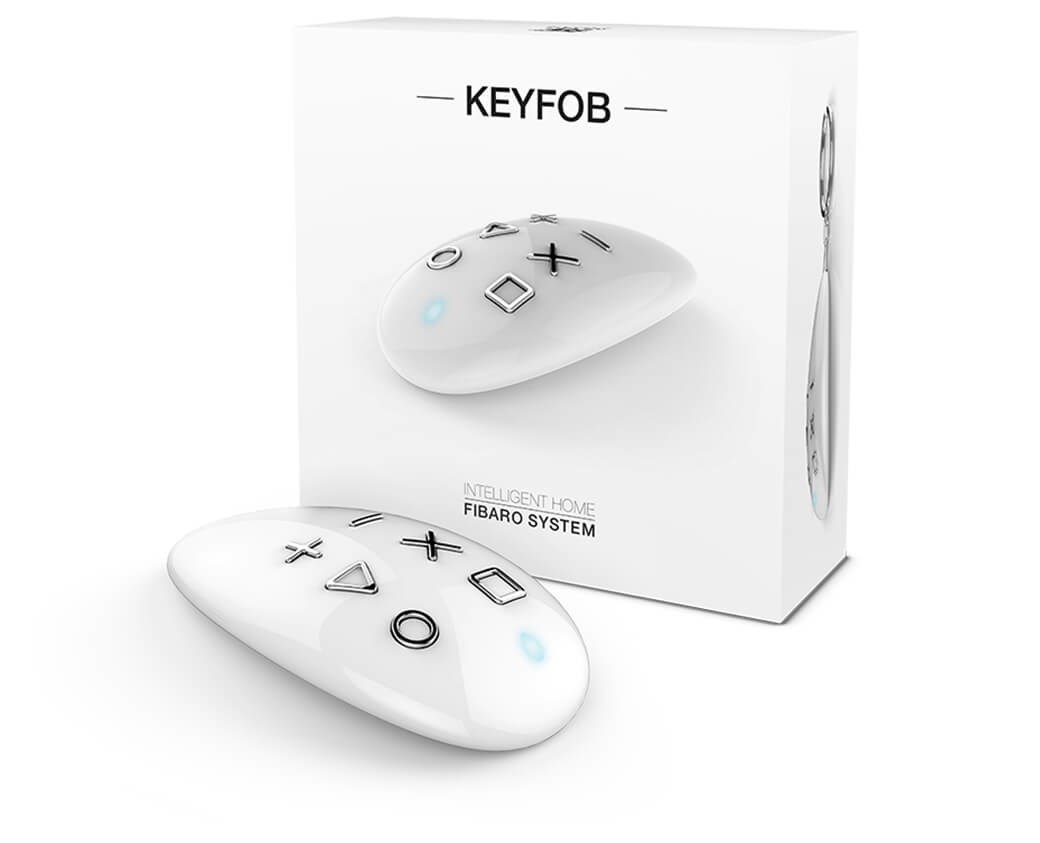 Telekomandë smart Fibaro KeyFob FGKF-601, Z-Wave, e bardhë