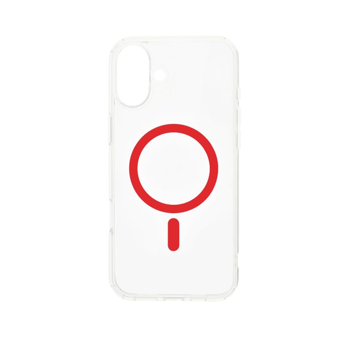 Dviced MagSafe iPhone 16 Clear Case, Red