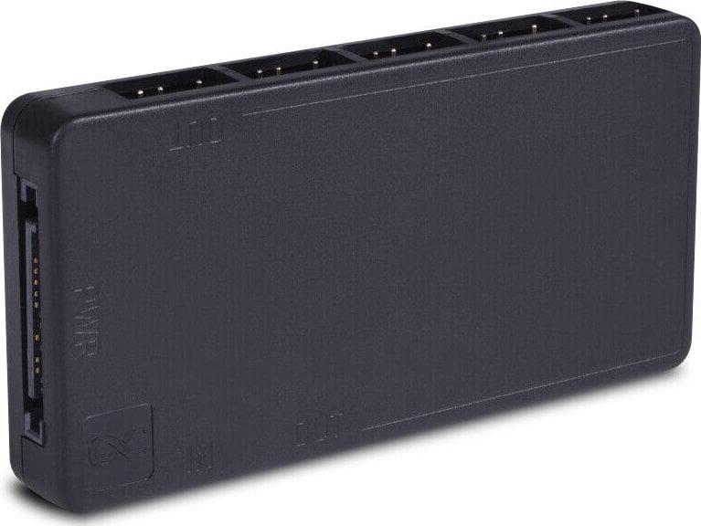 Splitter DRGB Alphacool Core 11x, 3 pin, me SATA, i zi