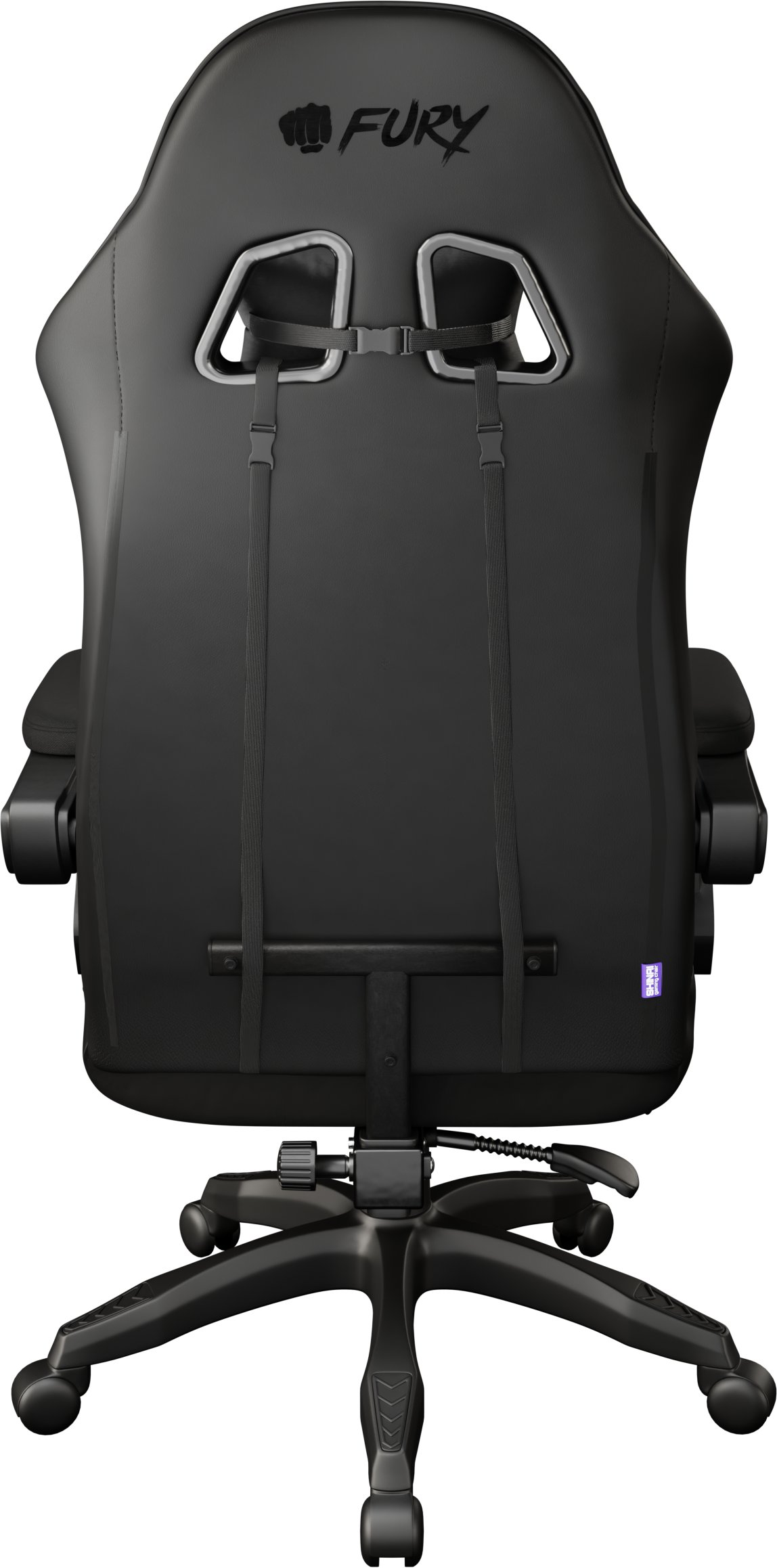 Karrige gaming Fury Shinai S2, eco leather dhe pëlhurë, deri 120kg, e zezë