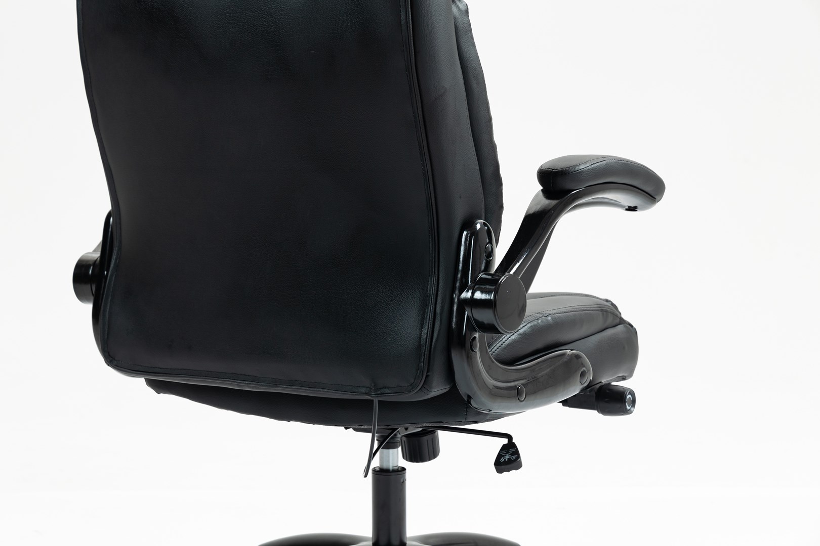 Karrige zyre Activejet YK7406-1, lëkurë dhe tekstil, e zezë