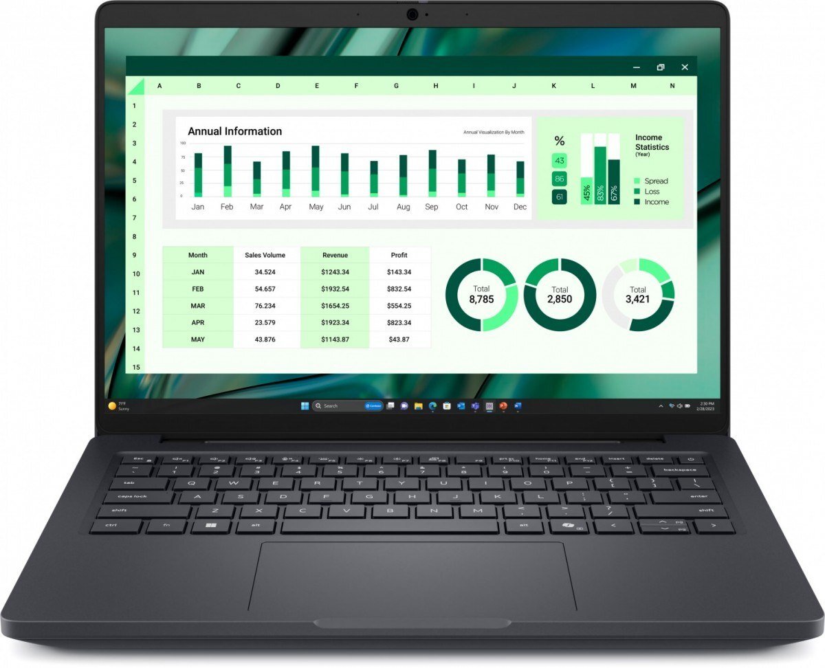 Laptop Dell Pro 13 Plus PB13250, 13.3" Full HD+, Intel Core Ultra 7, 16GB 512GB, gri