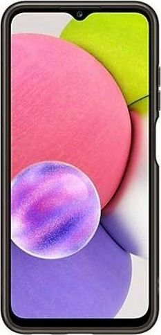 Këllëf telefoni Samsung Galaxy A03s EF-QA038TB, TPU, transparent, i zi
