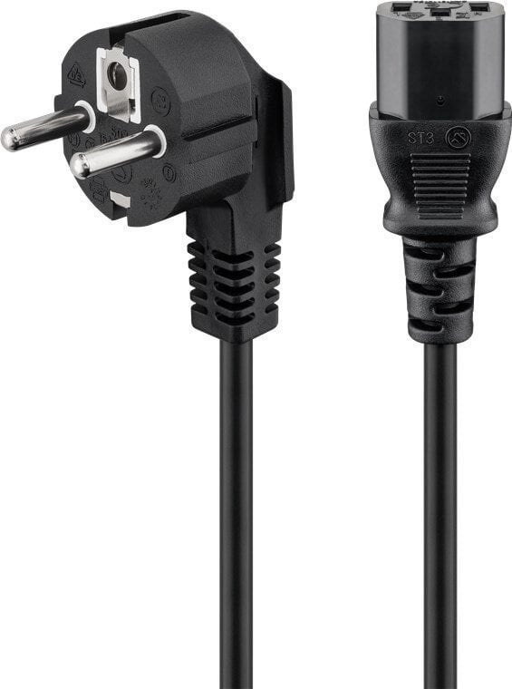 Kabllo rryme PremiumCord, 230V, 3m, e zezë