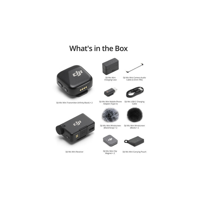 DJI Mic Mini (2TX+1RX+Charging Case)