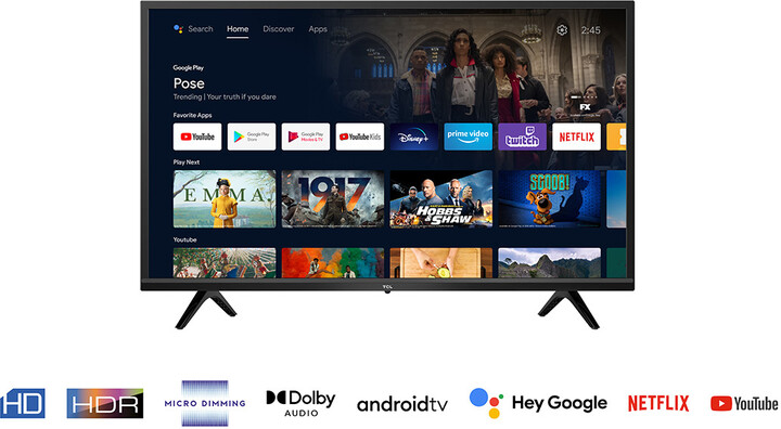 Televizor TCL 32S5200 - 32'' (80cm), HD, i zi
