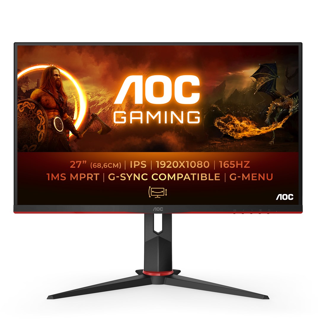 Monitor AOC 27G2SPU/BK, 27", 1920 x 1080, Full HD, 165 Hz, i zi