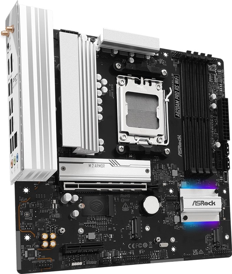 Pllakë amë ASRock A620AM Pro RS WiFi, socket AM5, DDR5, WiFi 6E