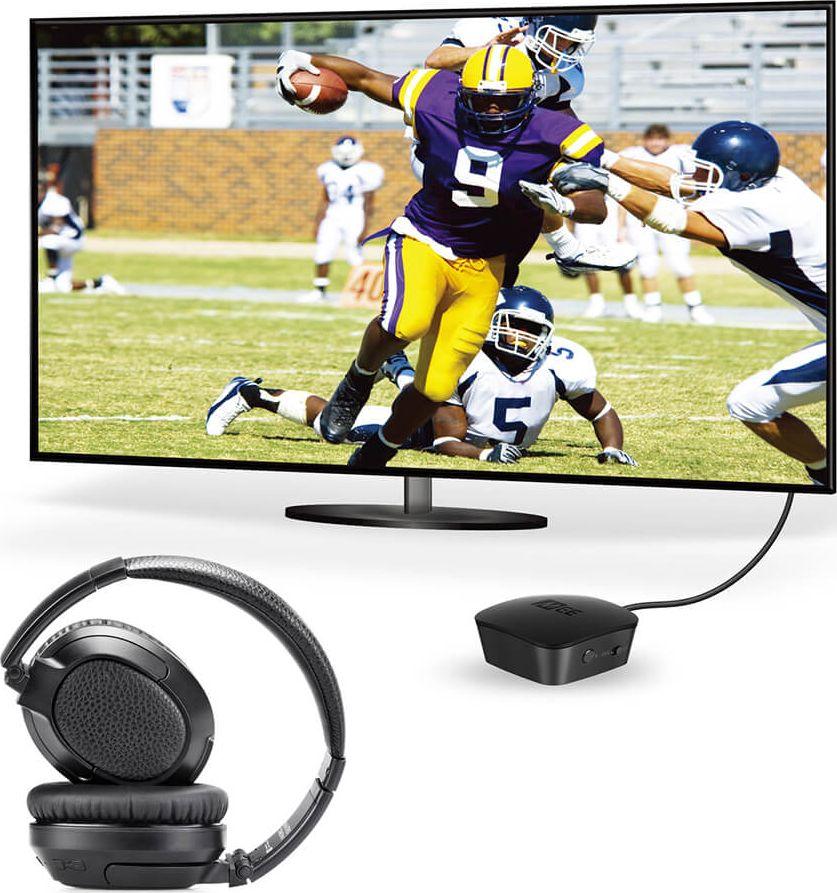 Sistem kufje pa tela për TV MEE Audio Connect T1CMA, Bluetooth, over ear, i zi