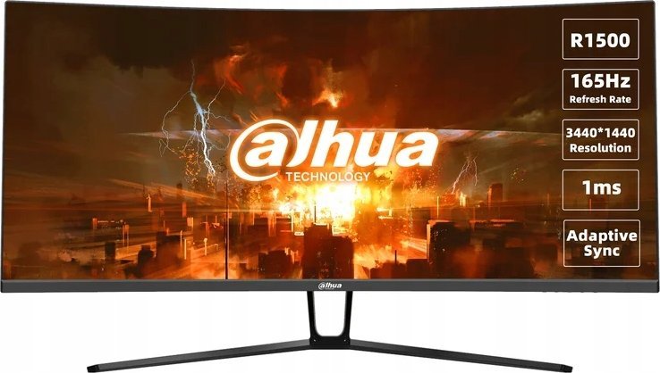 Monitor Dahua LM34-E330C, 34", WQHD, i zi