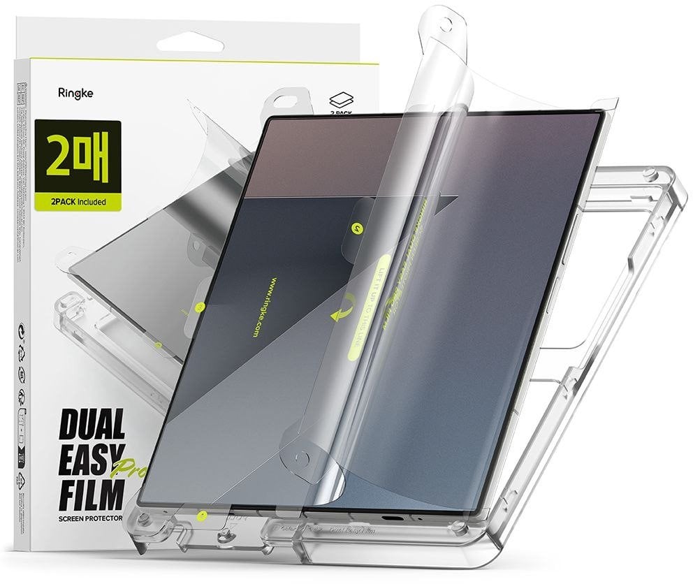 Folie mbrojtëse Ringke Dual Easy Pro për Galaxy Z Fold 7, 2 copë, transparente