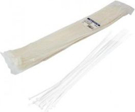 Сет сврзувачи за кабли LogiLink KAB0041, 50 cm, 100 парчиња, бели