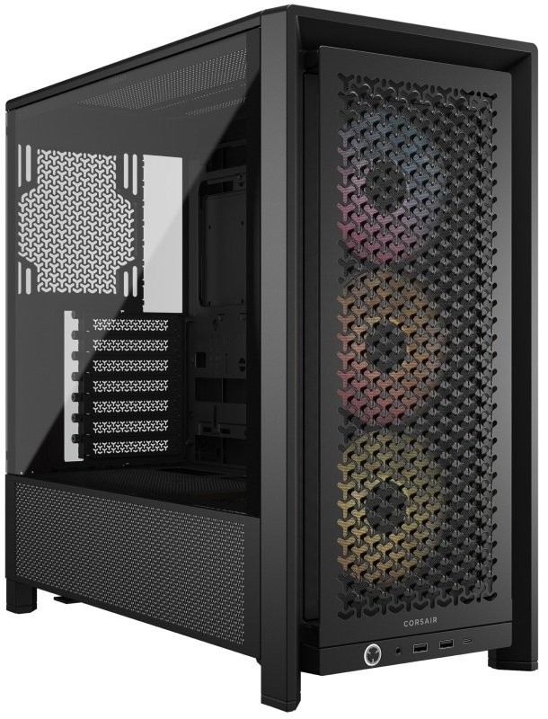 Куќиште PC Corsair Frame 4000D RS ARGB, ATX Mid Tower, црно