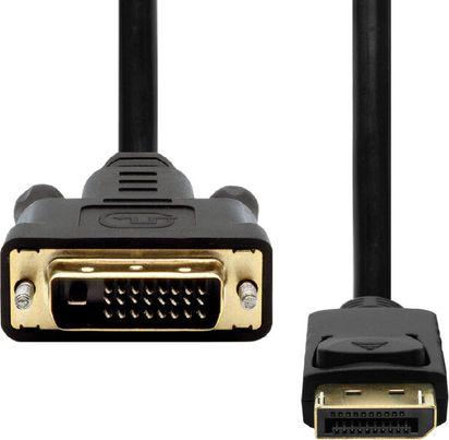 Kabllo DisplayPort në DVI-D ProXtend DP1.2-DVI241-003, 3m, e zezë
