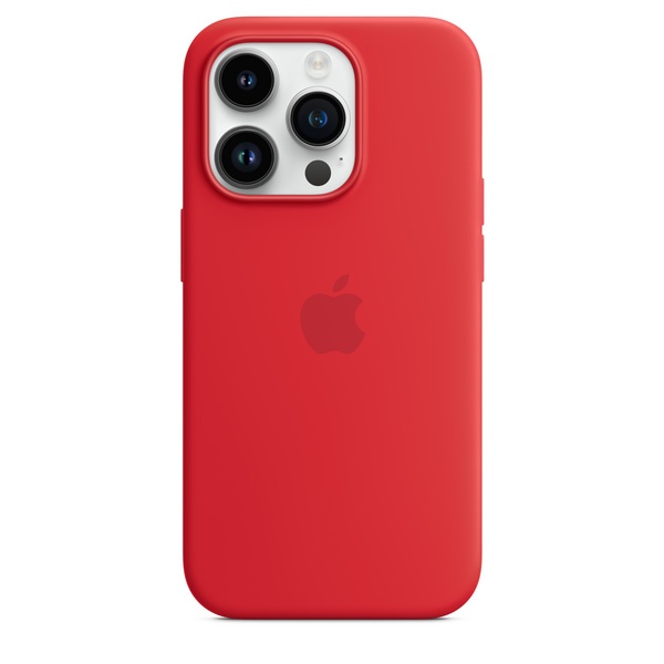 Apple iPhone 14 Pro Silicone Case me MagSafe, (PRODUCT)RED