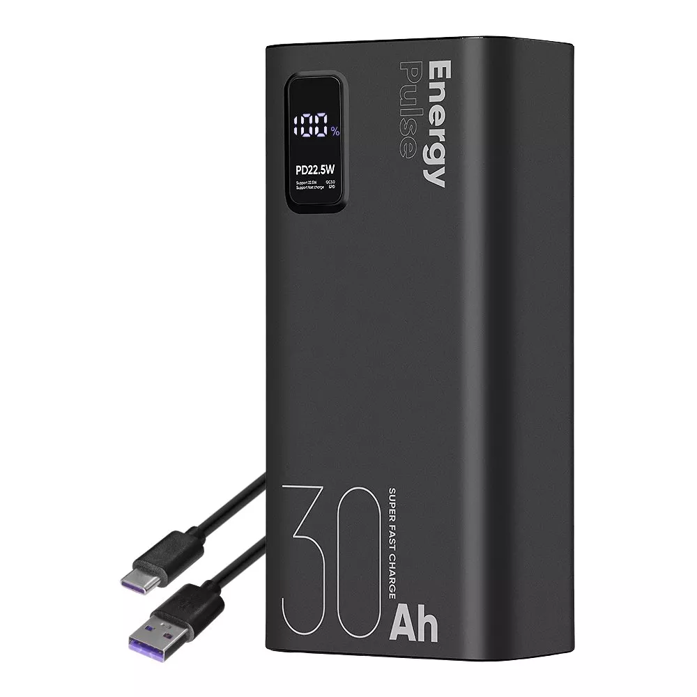 Powerbanka OBAL:ME EnergyPulse, 30000mAh, 22.5W, e zezë