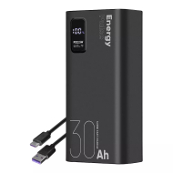 Powerbanka OBAL:ME EnergyPulse, 30000mAh, 22.5W, e zezë