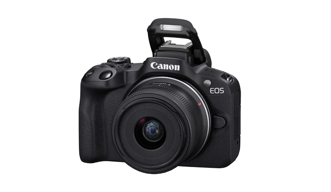 Kamerë mirrorless Canon EOS R50, 24.2MP, 4K, me lente RF-S 18-45mm, e zezë