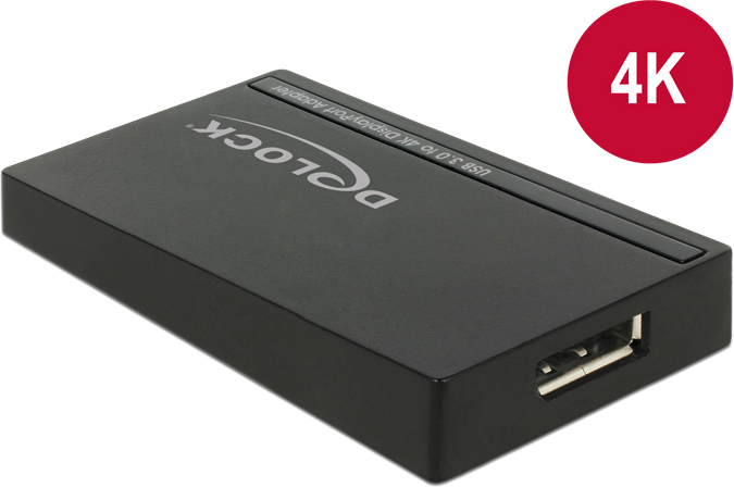 Përshtatës DeLock, USB - DisplayPort, i zi