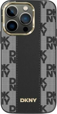 Mbulesë DKNY për iPhone 14 Pro Max, MagSafe, lëkurë, e zezë