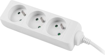 Shirit zgjatues Lanberg PS0-03E-0300-W, 3m, 3 dalje, i bardhë