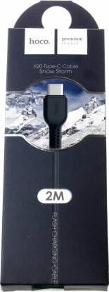 Kabllo karikimi HOCO X20 USB në Type C, 2A, 2m, e zezë