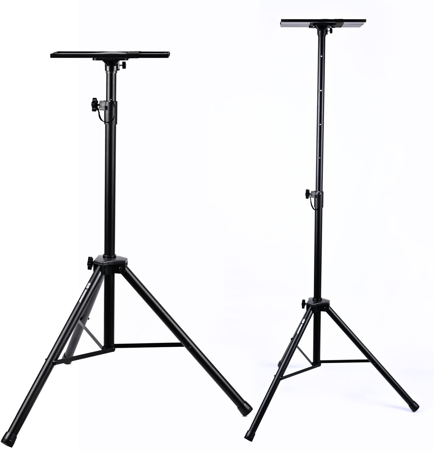 Stativ për laptop dhe projektor Mozos PL3, rregullim lartësie 1 1.8 m, platformë 28 x 38 cm, i zi