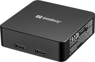 Powerbank Sandberg 3in1 Magnet, 5000mAh, 20W PD, i bardhë