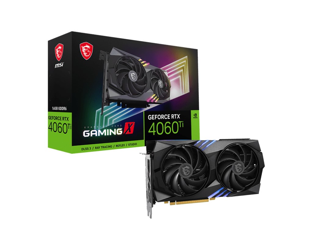 Kartë grafike MSI Gaming NVIDIA GeForce RTX 4060 Ti, 16 GB GDDR6