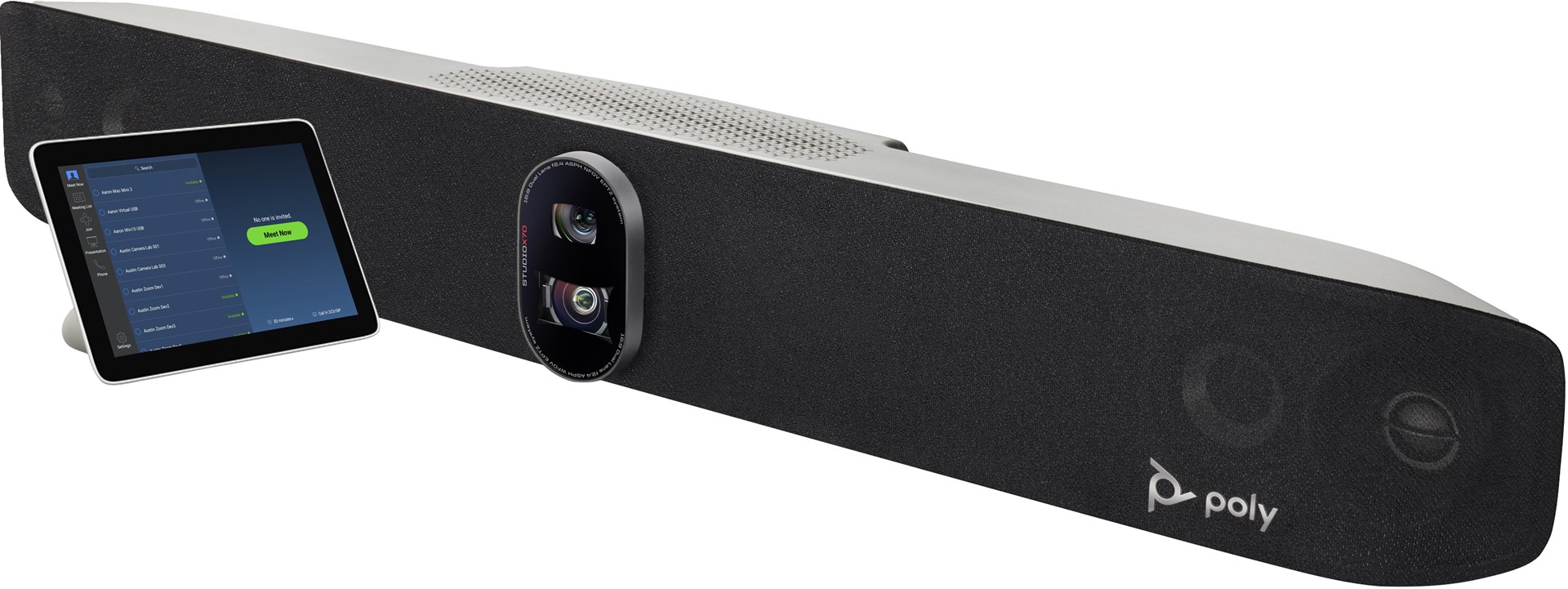 Video bar Poly Studio X70, 4K, Poly TC8 Controller, e zezë