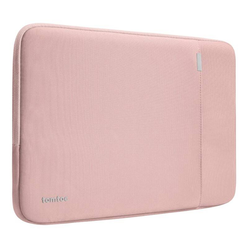 Mbështjellëse laptopi Tomtoc, 14", xhep frontal, rozë