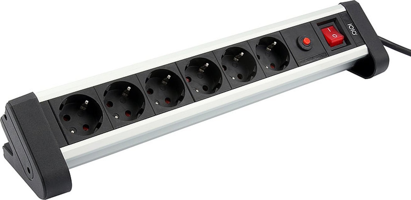 Zgjatues elektrik Olympia SL 2625 S, 1.5m, 6 dalje AC, i zi argjendtë