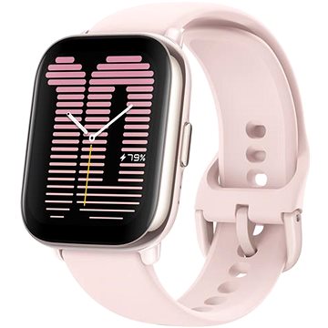 Ora inteligjente Amazfit Active 42mm, GPS, thirrje Bluetooth, ekran AMOLED, rozë