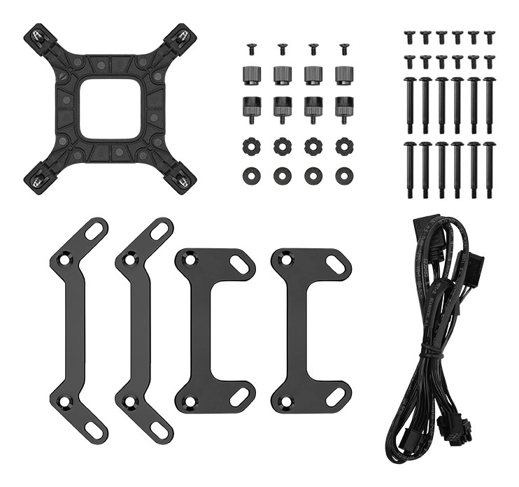 Set ftohës për procesor DeepCool LQ360, 12 cm, i zi