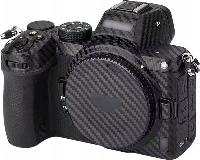 Film mbrojtës JJC SS-Z5CF për Nikon Z5, anti-gërvishtje, teksturë karbon fiber, i zi