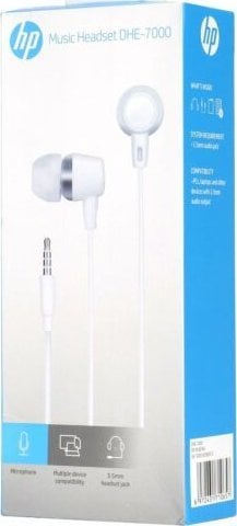 Kufje HP DHE-7000, 3.5 mm Jack, të bardha