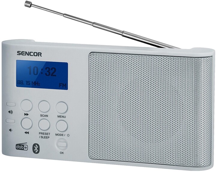 Radio Sencor SRD 7100 W, e bardhë